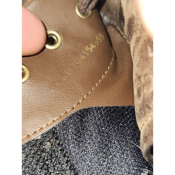 Ecco Mens Distressed Leather Ankle Boots Size 47 With Waterproof Technology - Picture 5 of 16